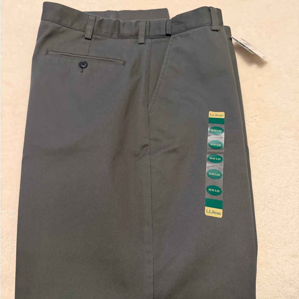 L.L. Bean Charcoal Gray Trousers